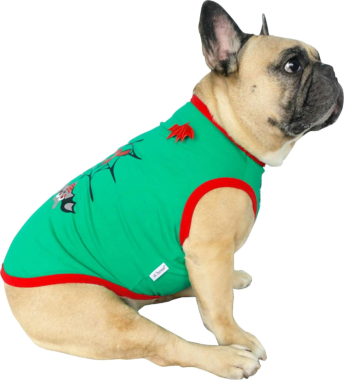 French Bulldog Halloween Costume Shirts Bat Wings Ghost Spiderweb, M
