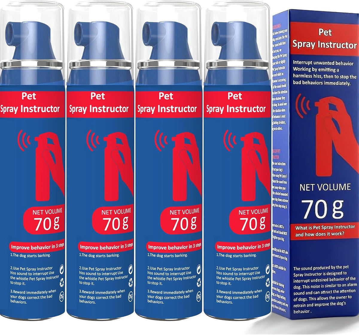 Corrector Spray Dog Trainer (75ml/Can) for Stops Unwanted Dog Behaviours
