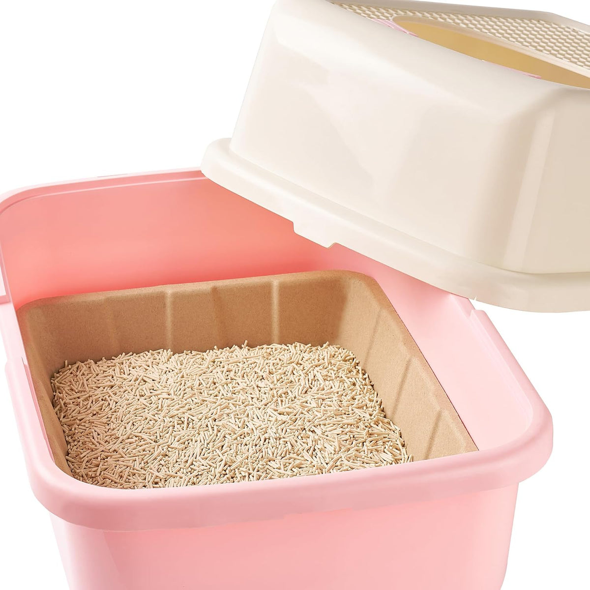 Vealind Disposable Litter Boxes for Cats Cardboard Cat Litter Trays Cat Travel Toilet Litter Pan Liners Kitty and Small 