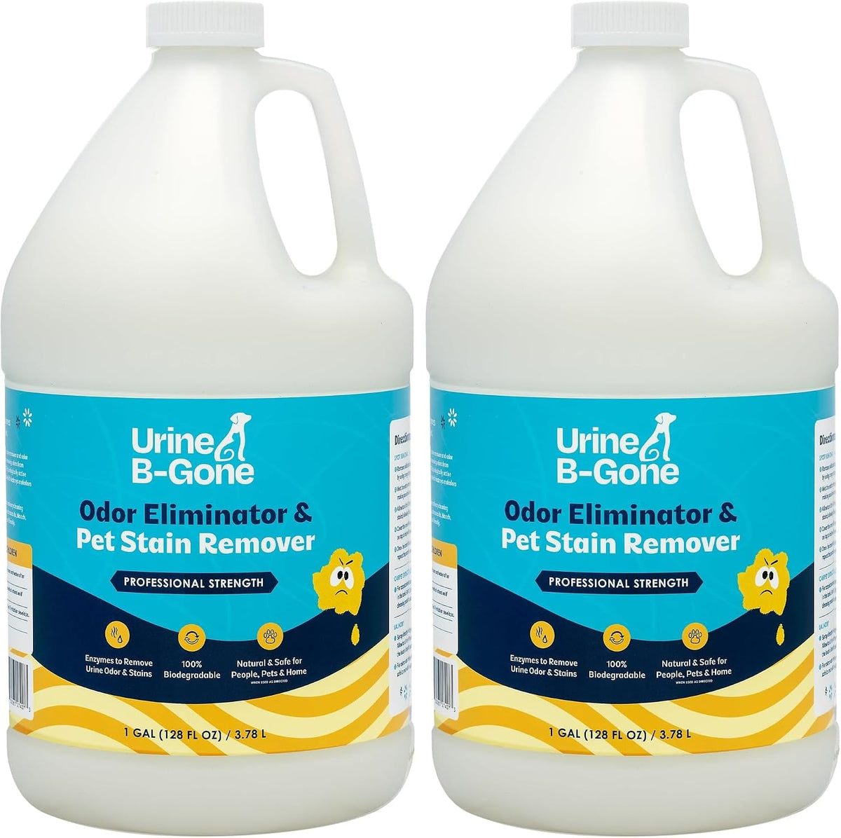 Urine B-Gone Enzyme Cleaner for Human, Cat & Dog Urine, Lavender, 1 Gallon