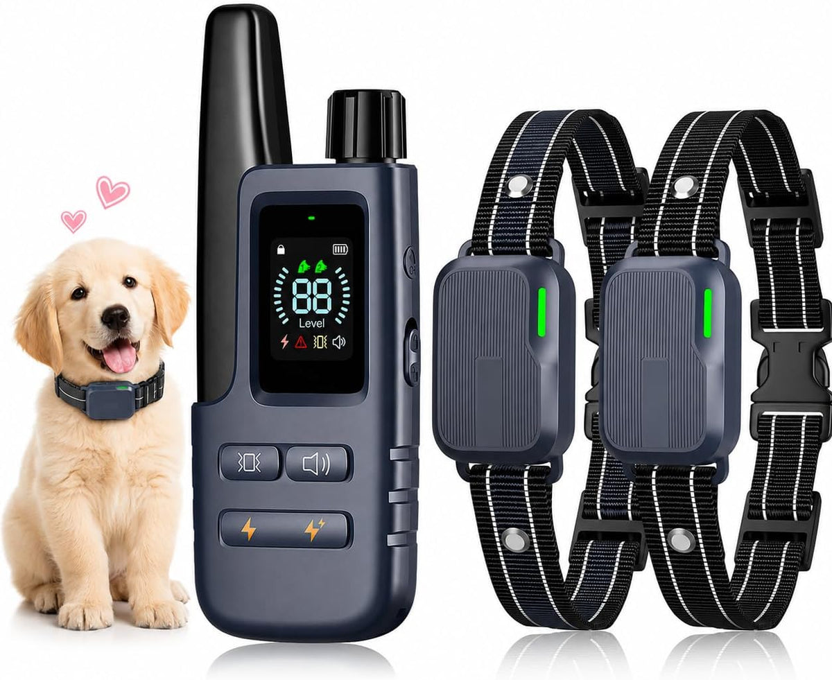 Shock Collar for 2 Dogs, 4500FT Training Collar with Remote for 10-120lbs