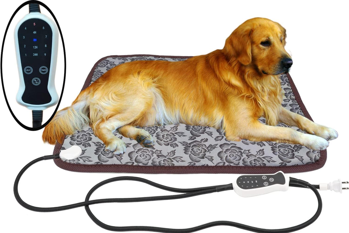 Pet Heating pad Outdoor Small Dog cat Heating pad Heated ped beds for Outside Dogs House Heater Electric Warming pad for