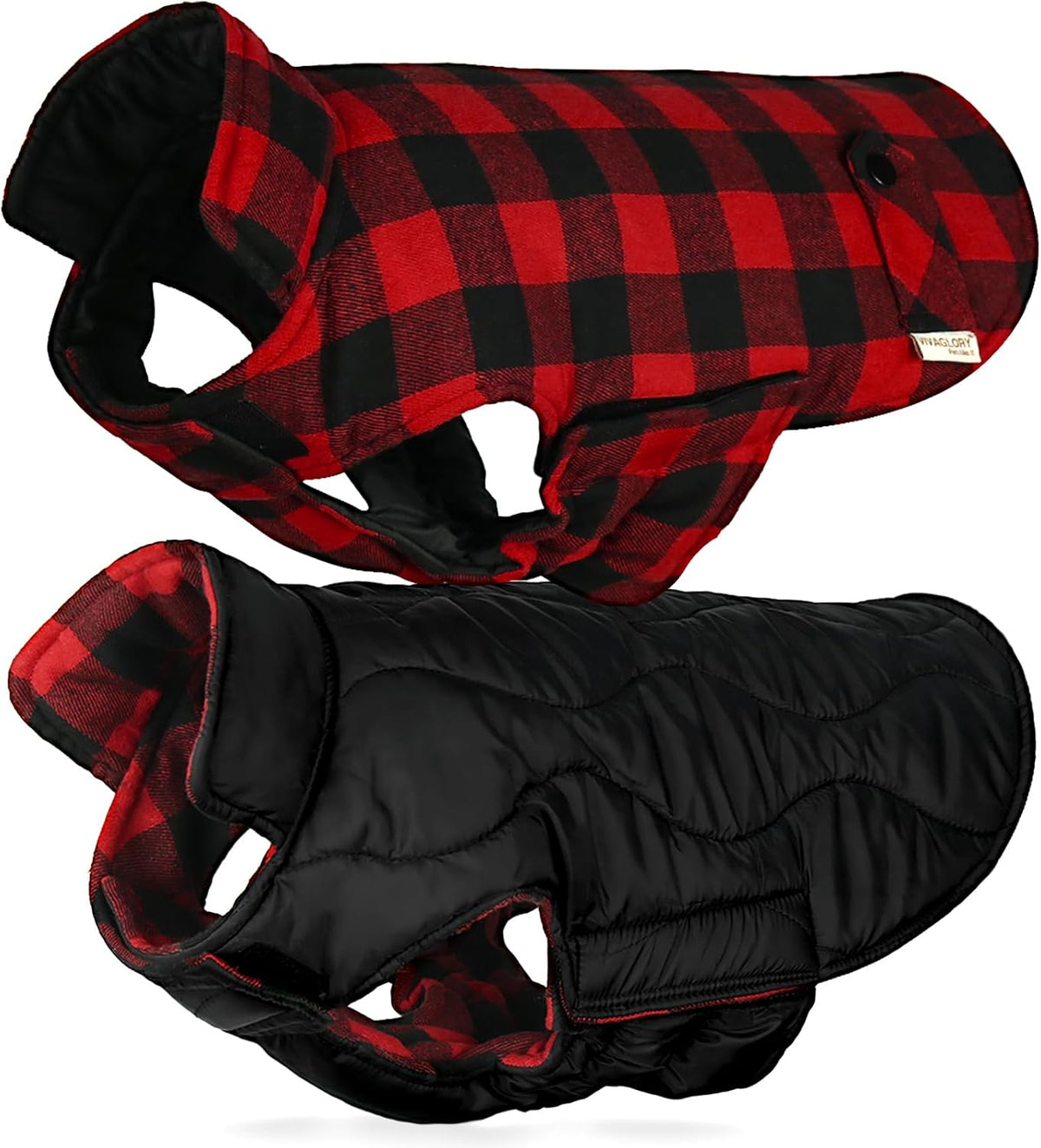 VIVAGLORY Dog Winter Coat Softjoy Warm Dog Jacket, M, Khaki