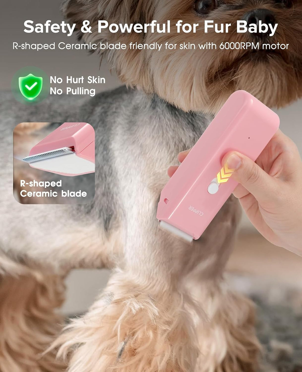 Pet Grooming Clippers Low Noise Waterproof Dog Cat Hair Trimmer