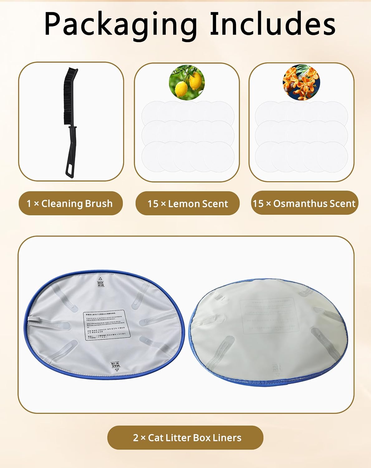 Anti-Leak Cat Litter Pad Fits PARUUNTYS M5 Self-Cleaning Litter Box