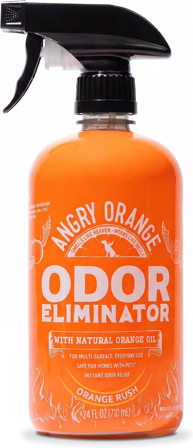 ANGRY ORANGE Pet Odor Eliminator for Dog and Cat Urine, Orange Rush, 24 oz