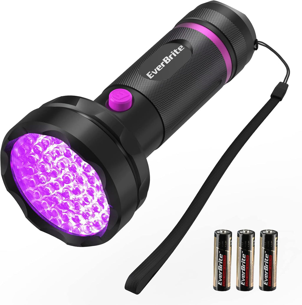 EverBrite 68 LED UV Blacklight Flashlight, 395nm for Pet Urine