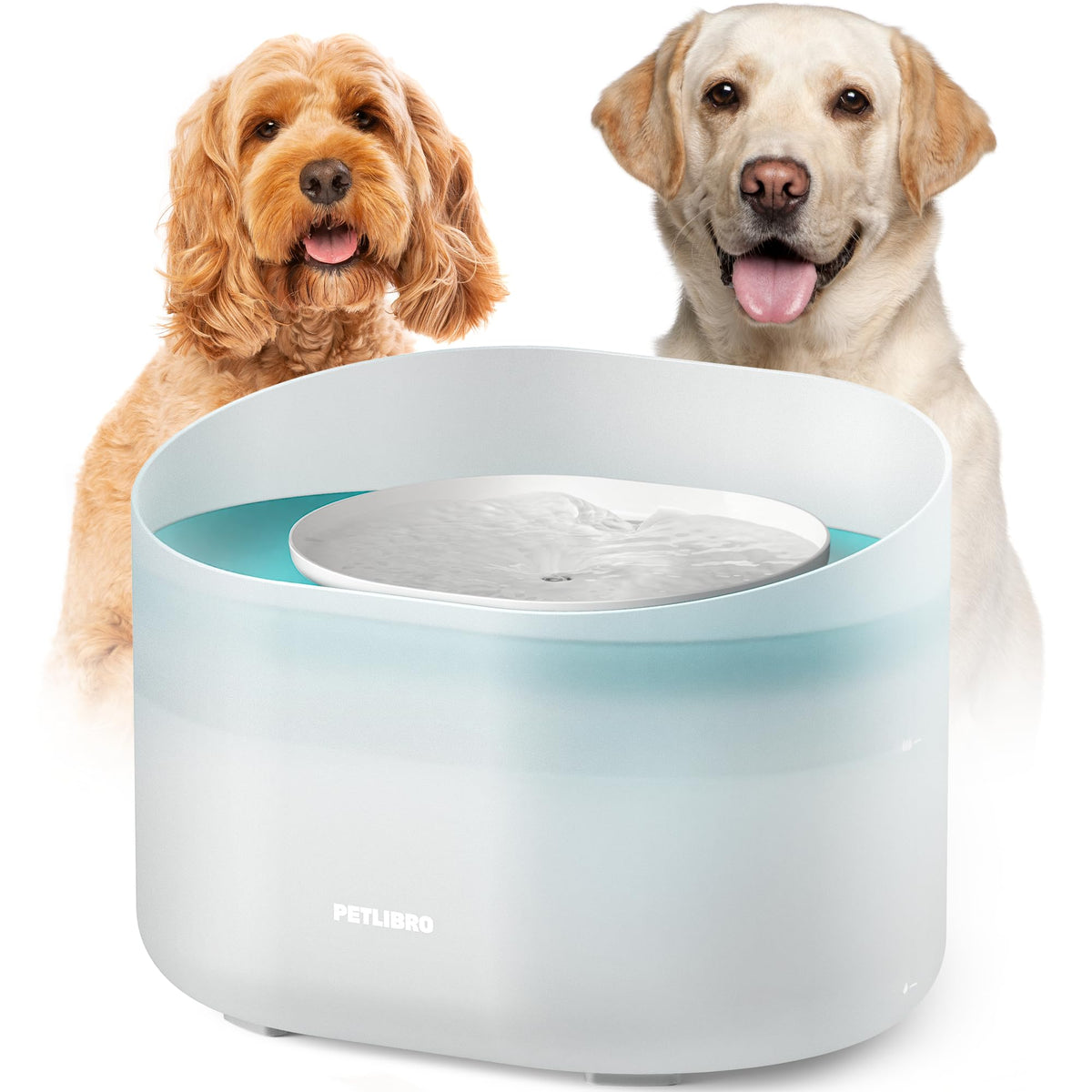 PETLIBRO 2.1Gal/8L Dog Water Fountain for Large Dog, Anti-Splash Dog Water Bowl Dispenser, Super Quiet Pet Water Fountain, 5 Layer Filtration Water Dispenser for Large Dogs Cats and Multi-Pet Homes