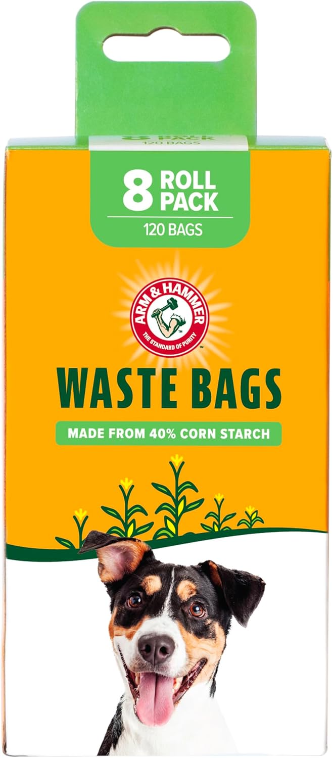 Arm and Hammer Easy Tear Dog and Cat Waste Bags, 180 Count