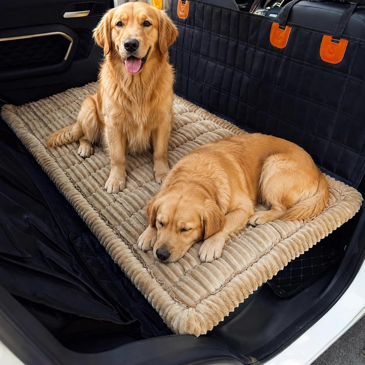 54"x25" Soft Dog Seat Cover Backseat Bed Mat Non-Slip Waterproof (Grey)