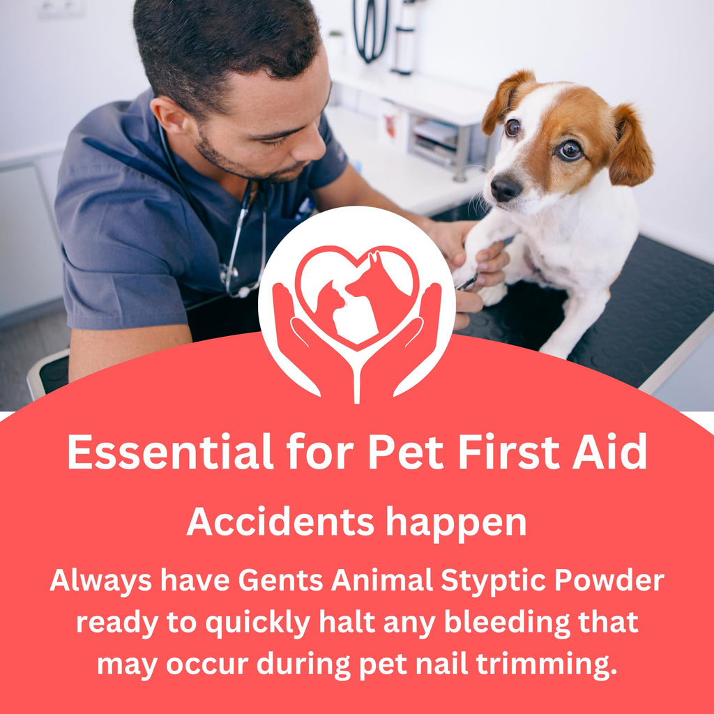 G.B.S Styptic Powder for Dogs, Cats, and Birds (1 oz) - Fast-Acting Blood Stop Powder for Pets & Animals - Quick Stop Bleeding Powder for Nail Clipping, Cuts & Grooming