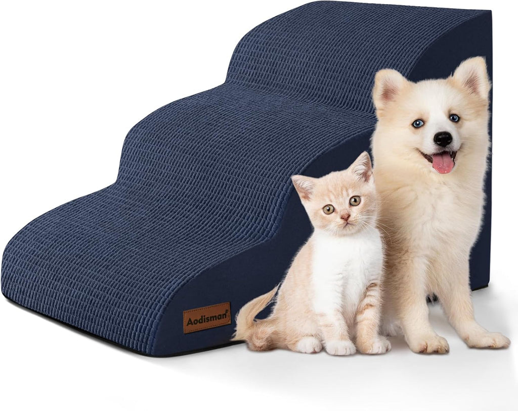 Dog Stairs for Small Dogs and Cats,3-Step Pet Ramp for Couch,Chair
