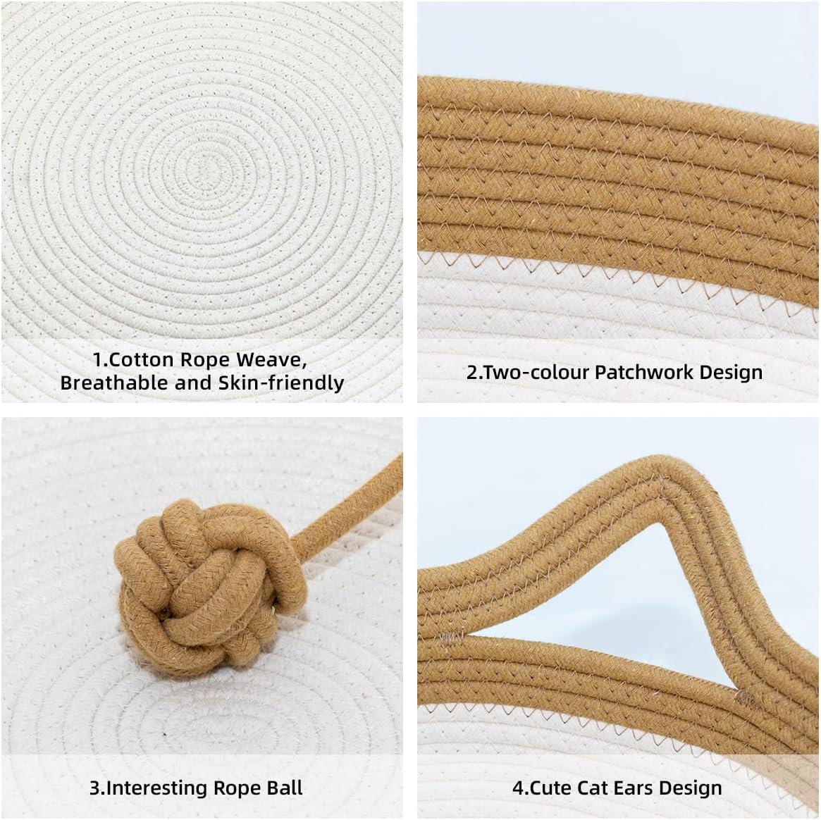 Stimulicat Handwoven Cat Basket,Instinct Basket for Cats Basket Bed