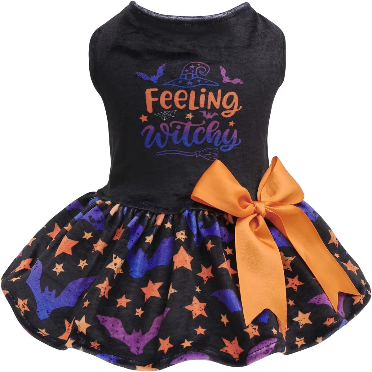 CuteBone Velvet Dog Dresses Halloween for Small Dogs, Stylish & Soft Fabric, Comfortable Fit for Everyday Wear, Perfect 