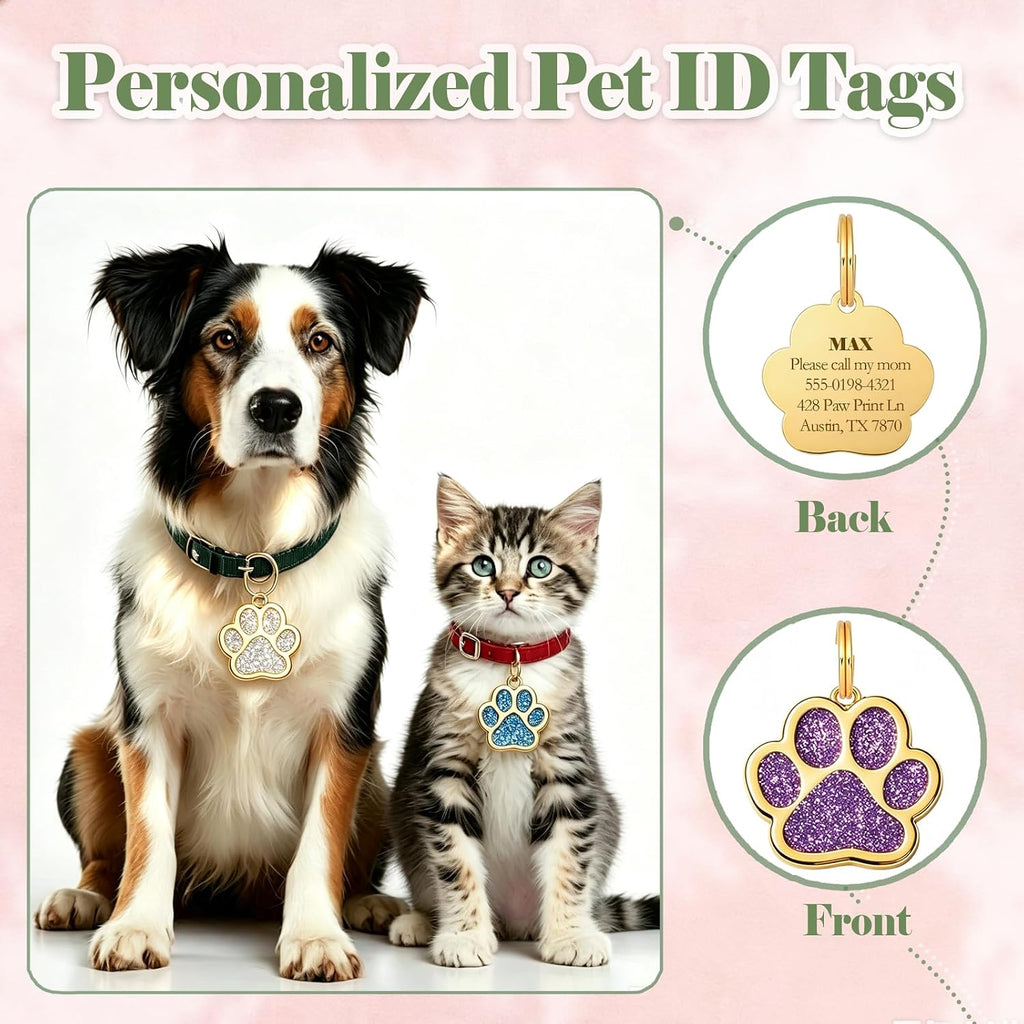 Personalized Dog Tag - Custom Laser Engraved Pet ID Tags