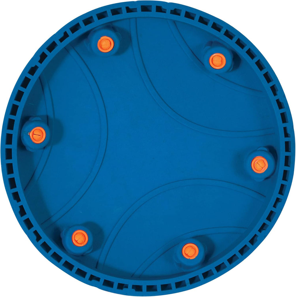 Chuckit! Whistle Flight Fetch Toy, Orange/Blue, for Medium to Large Dogs
