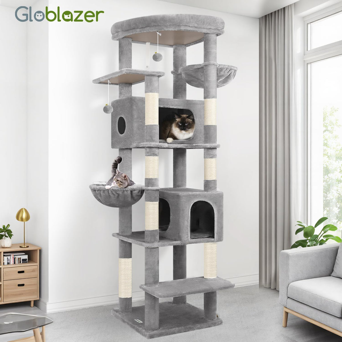 Globlazer Heavy Duty Cat Tree Tower for Indoor Cats Large Adult