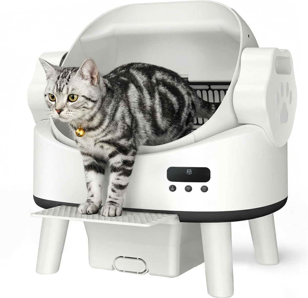 Automatic Cat Litter Box for Cats, Self Cleaning, Safety Sensors