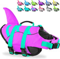 Fragralley Shark Dog Life Jacket, Easy to Put on Dog Life Vest for Swimming and Boating, Vibrant & Adjustable Dog Life P