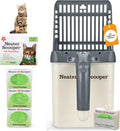 Neater Pet Brands Neater Scooper Standard Litter Scoop, 60 Refill Bags – Mess-Free Cat Litter Scooper with Bag, Spill-Pr