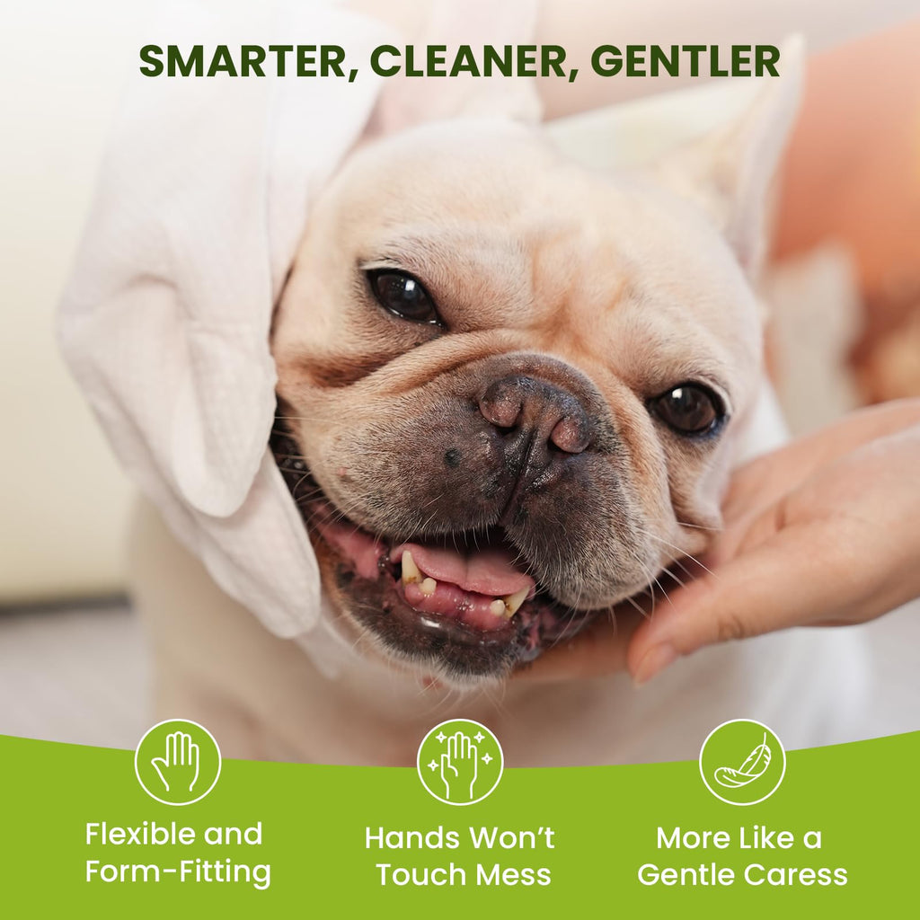 PawSono 36ct Pet Glove Wipes for Dogs, Cats & Small Animals, Coconut Scent