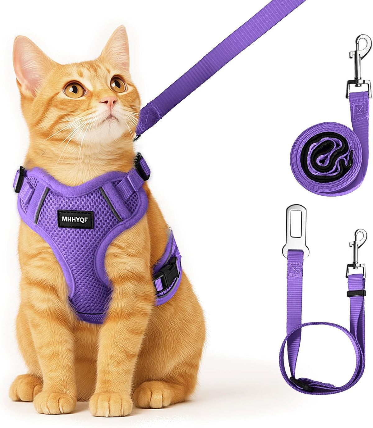 Cat Harness and Leash Set, Adjustable Cat Vest Harnesses