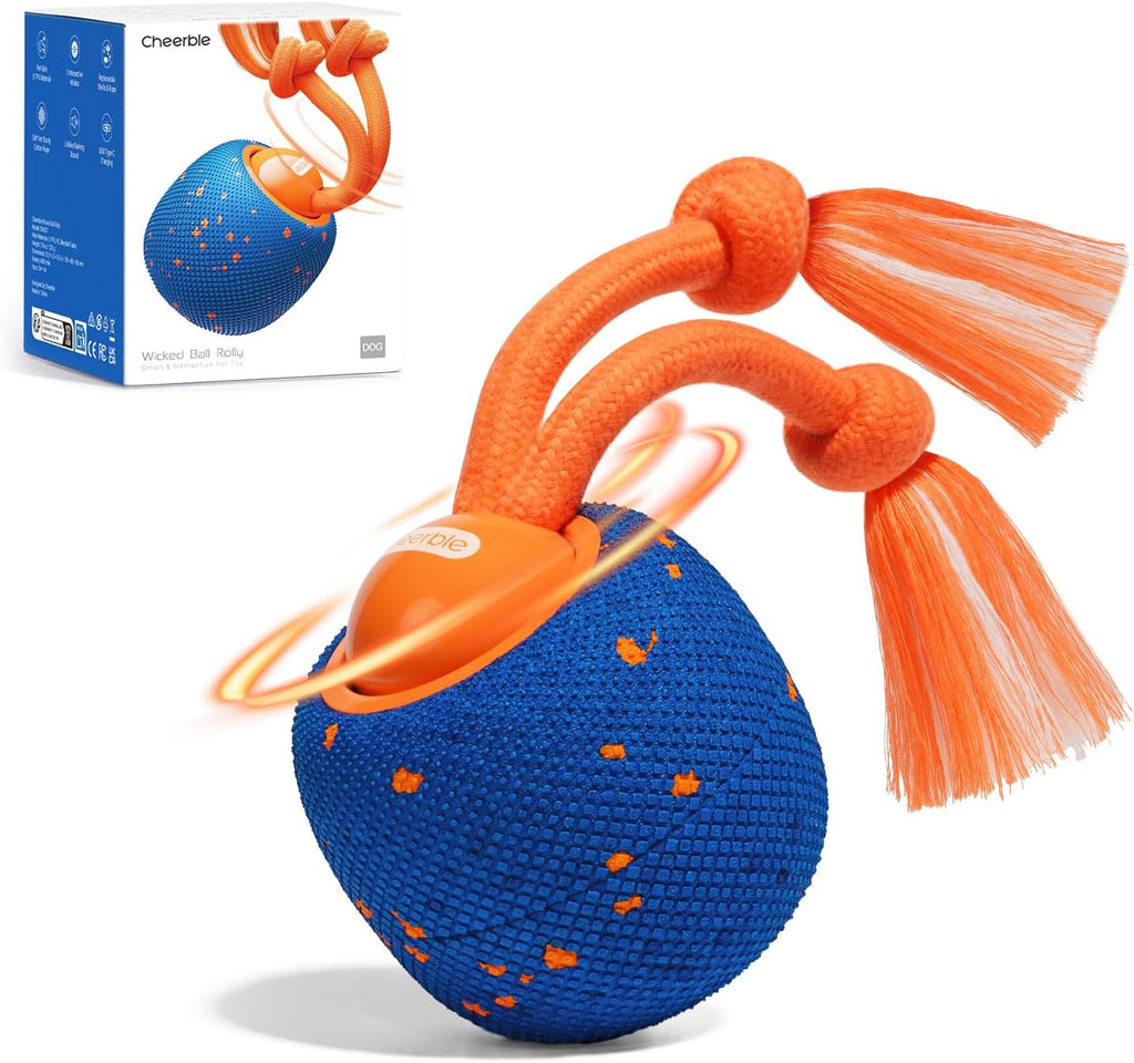 Cheerble Smart Interactive Dog Toy, Wicked Ball Rolly, Automatic Moving, Bouncing, Rotating, E-TPU Material, Active Roll
