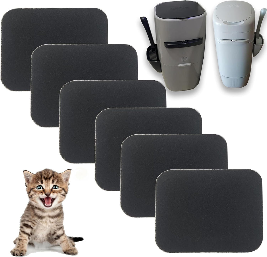 6PCS Activated Charcoal Filters for Litter Genie Standard Pail