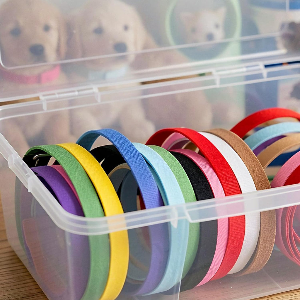 36pcs Adjustable Puppy Id Bands, Soft Neonate Collars