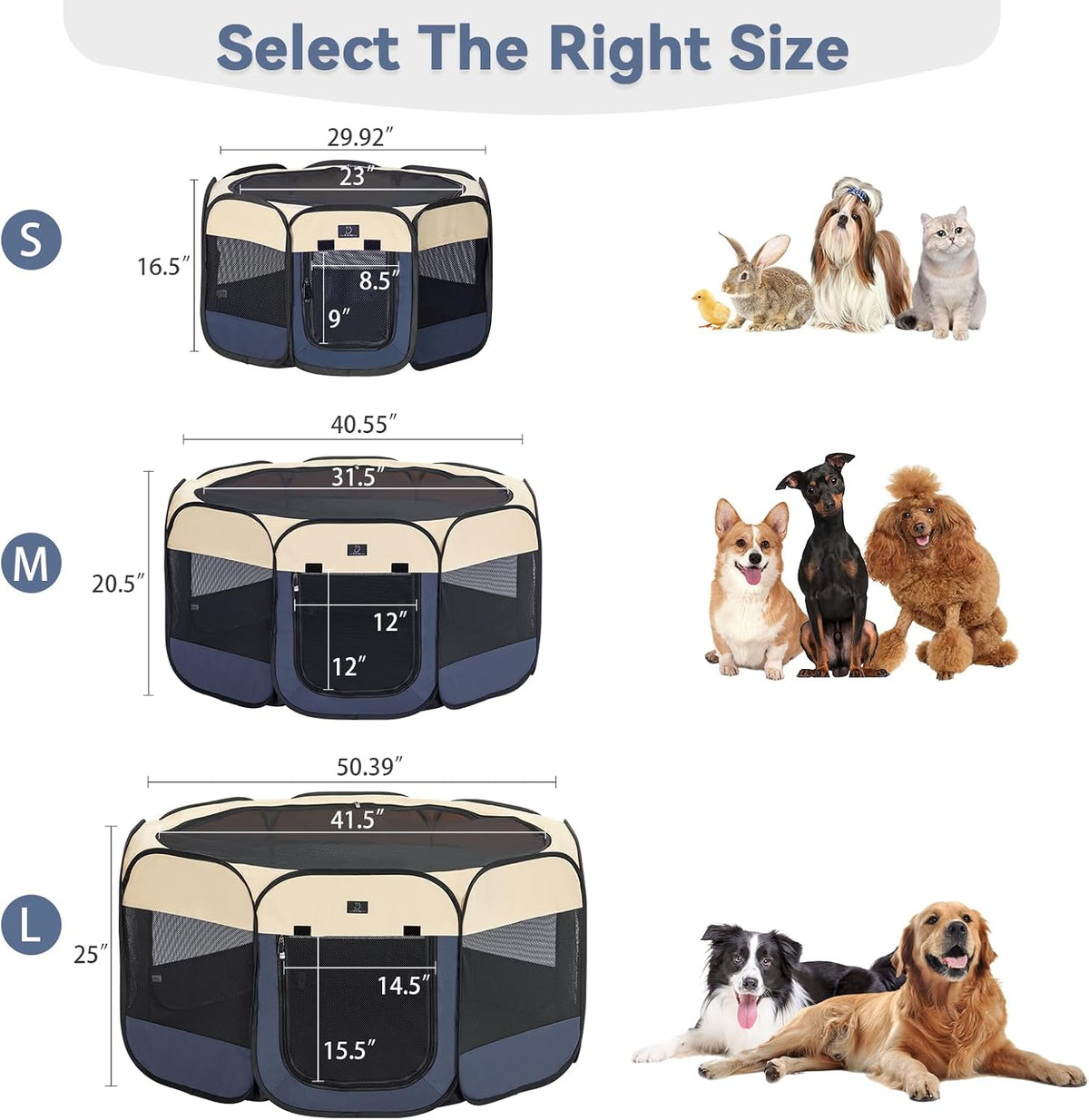 A 4 Pet 40.55-in Dog Playpen for Small Dogs & Puppies, Foldable
