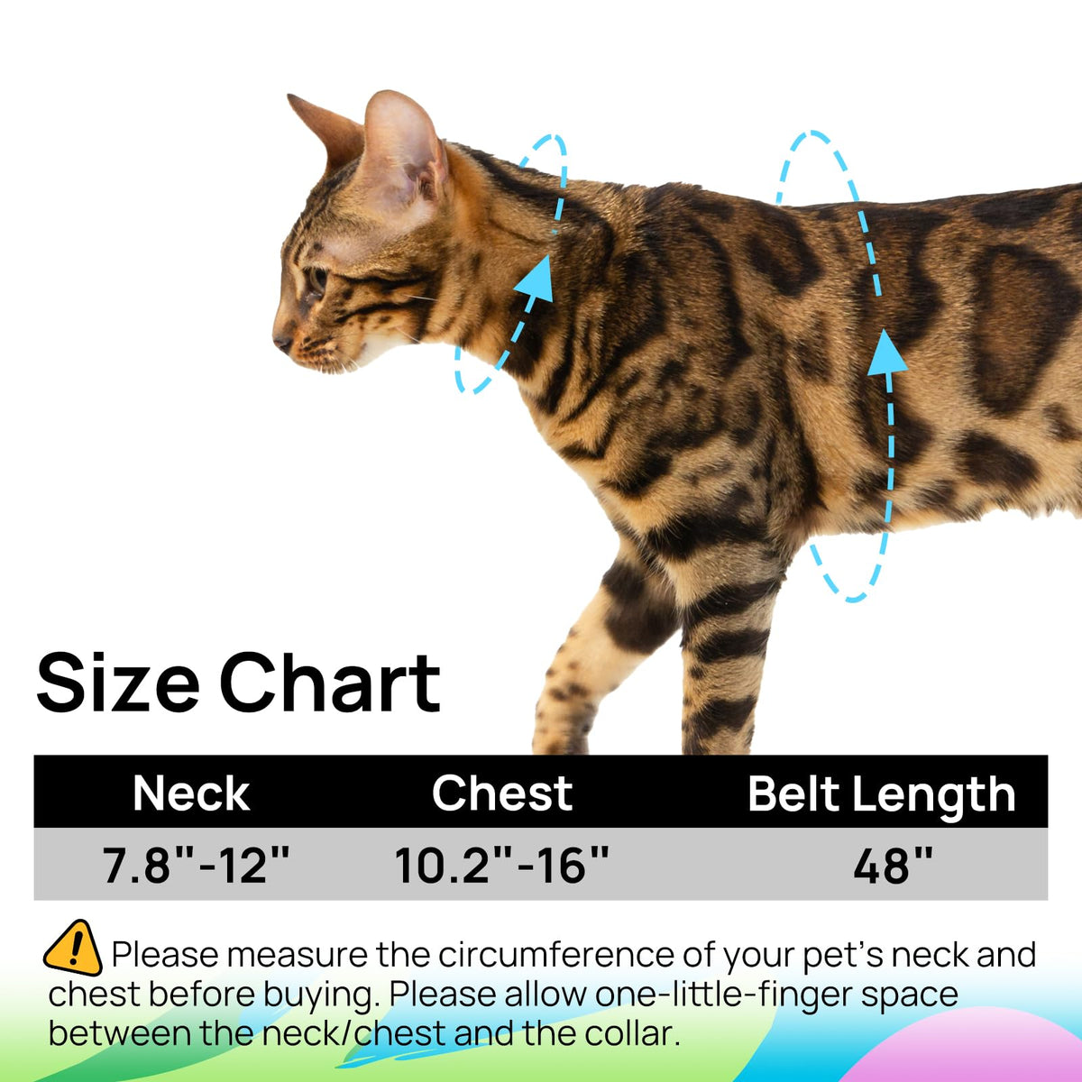 PetThem Adjustable Cat Harness and Leash Set Escape Proof (Hawaii Green)