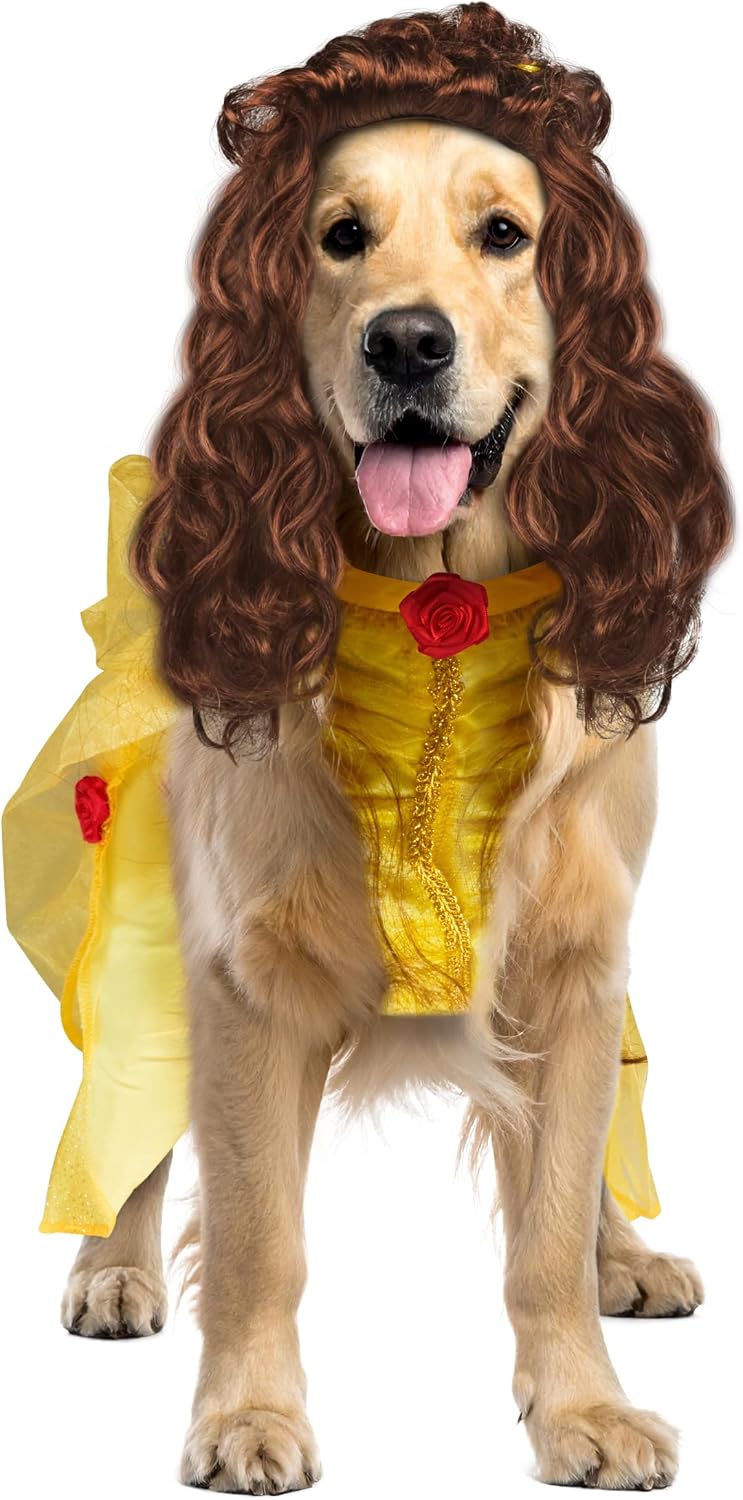 Rubies Disney Princesses: Belle Pet Costume for Dogs or Cats, XXL