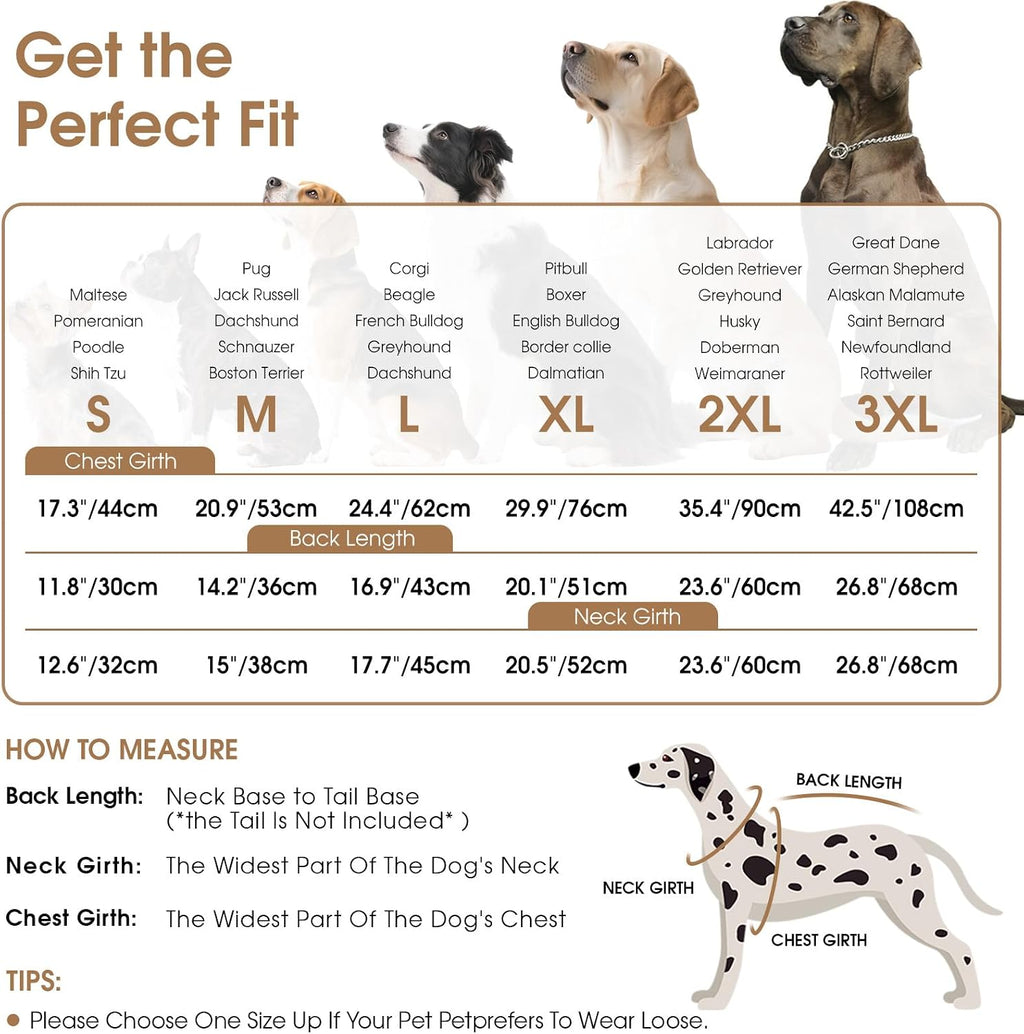 Dog Jackets for Medium Dogs, Dog Coat with Harness Built in