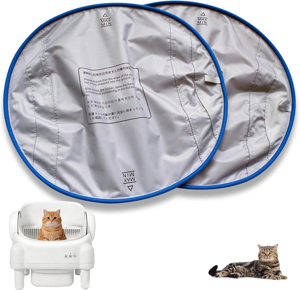 2PCS Waterproof Pads for PARUUNTYS Self Cleaning Litter Box