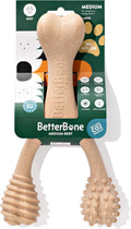 BetterBone - Medium Density - Ideal for Moderate to Strong Chewers - All-Natural, Nylon-Free Dog Chew Toys - Non-Toxic, 