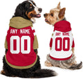 San Francisco Dog Clothes Custom Name Number Jersey Style Hoodie