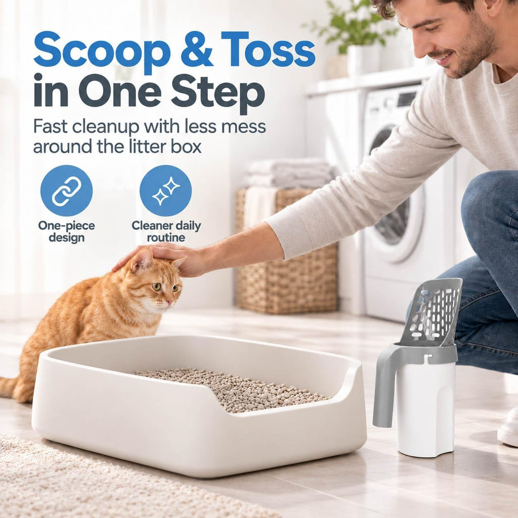 Cat Litter Scoop with Waste Container