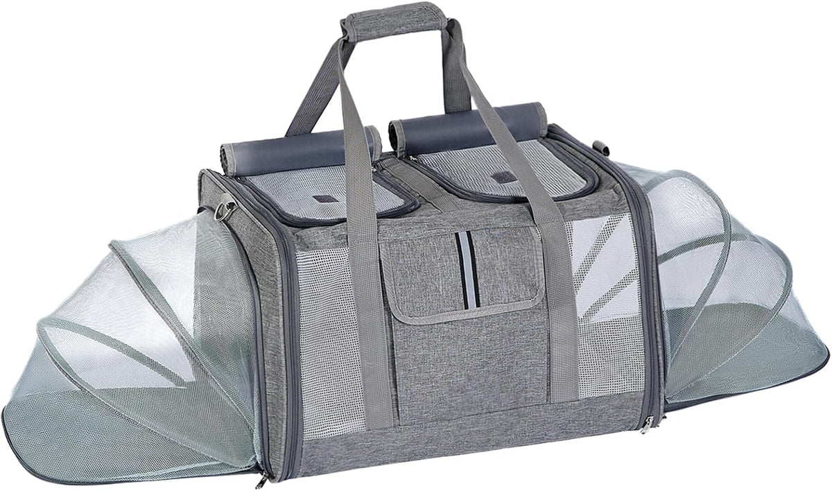 Cat Carrier for 2 Cats, Large Soft-Sided Pet Travel Carrier
