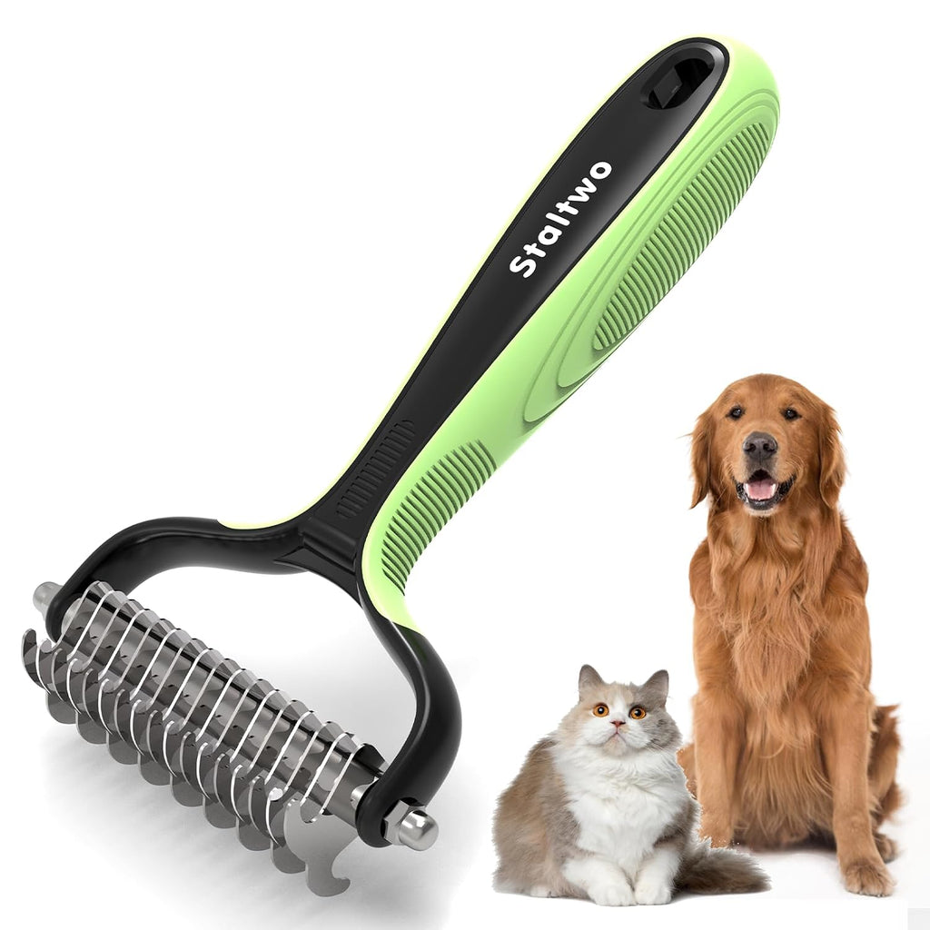 Deshedding Dog Brush for Shedding, Undercoat Rake for Dog&Cat