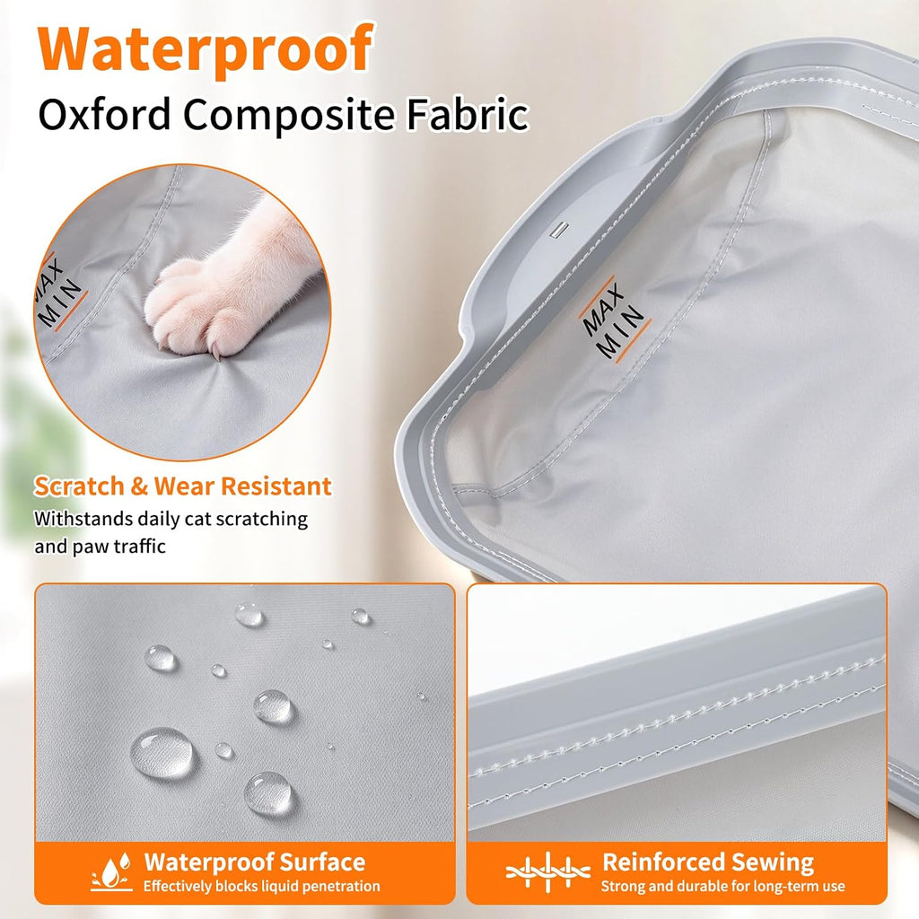 2 Pack Automatic Litter Box Liners, Waterproof Replacement Pads