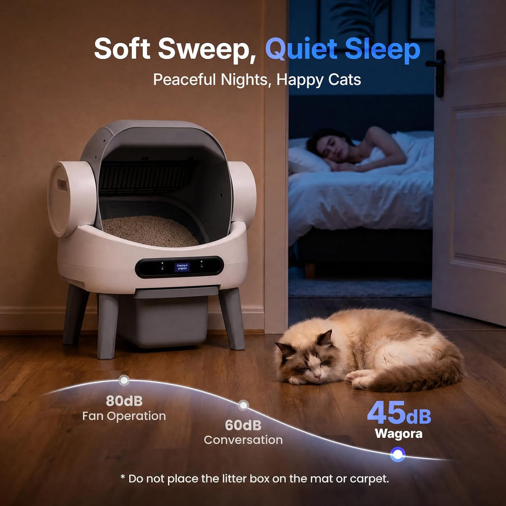 Self Cleaning Litter Box, Automatic Litter Box for Multiple Cats