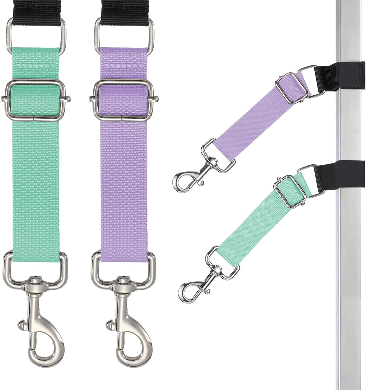 Pet Dog Grooming Arm Accessories - Dogs Loop Pets Grooming Loops Extension Straps 2 PCS Adjustable Secure and Stable Loo