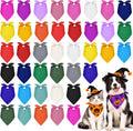 40PCS Dog Bandanas Blank Bulk for Puppy Dogs for Heat Transfer