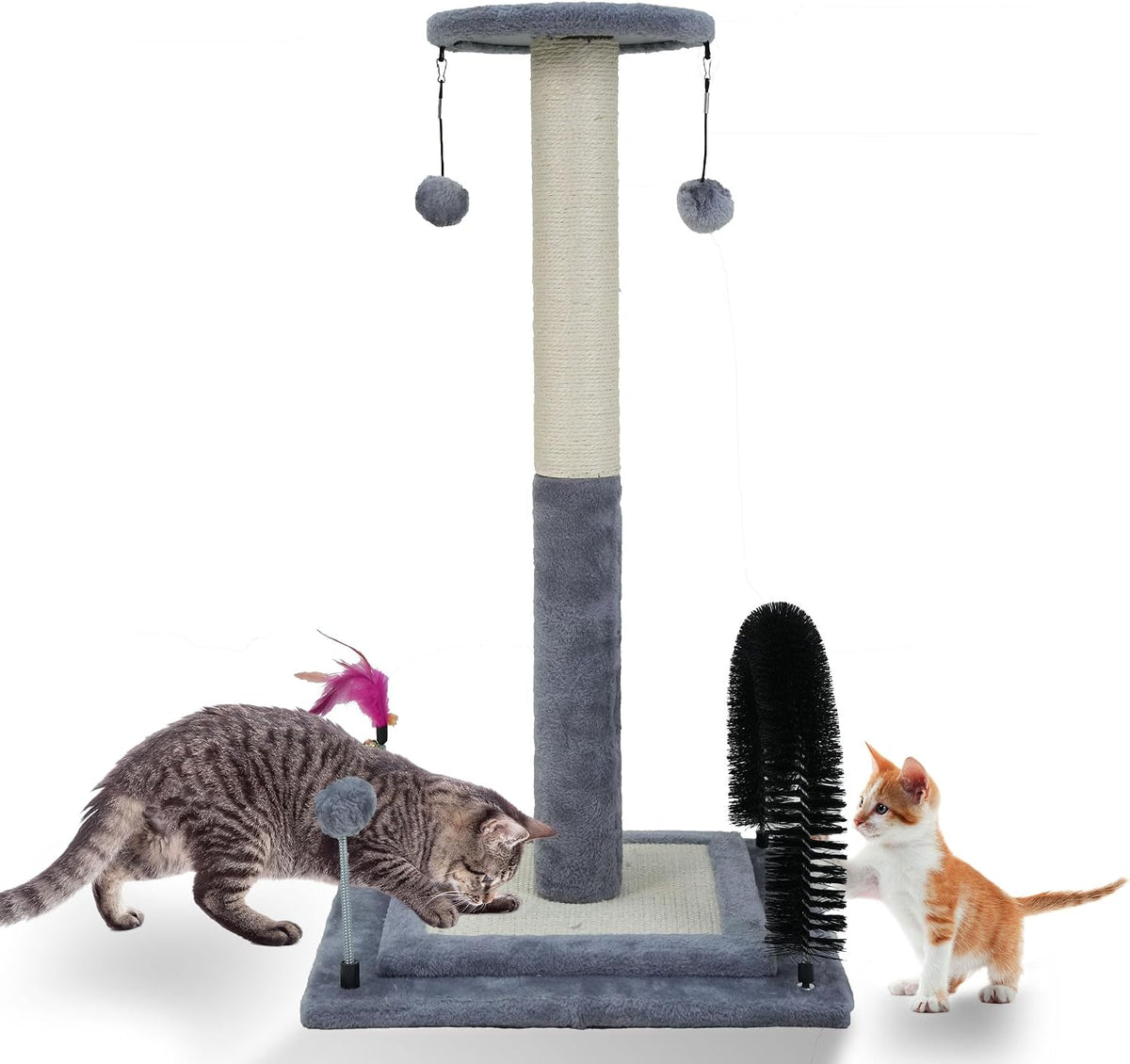 Multifunctional Cat Scratching Posts, Grey