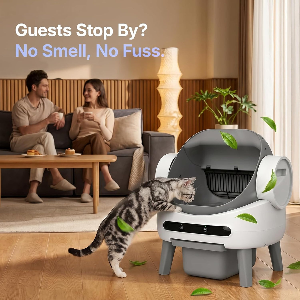 Self Cleaning Litter Box, Automatic Litter Box for Multiple Cats