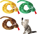 3 Pieces Cat Toys Realistic Snake Catnip Crinkly Sound Toy