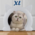 Wordcam X-Large Cat Door Interior Door for Pets 14-30lbs, No Flap, White