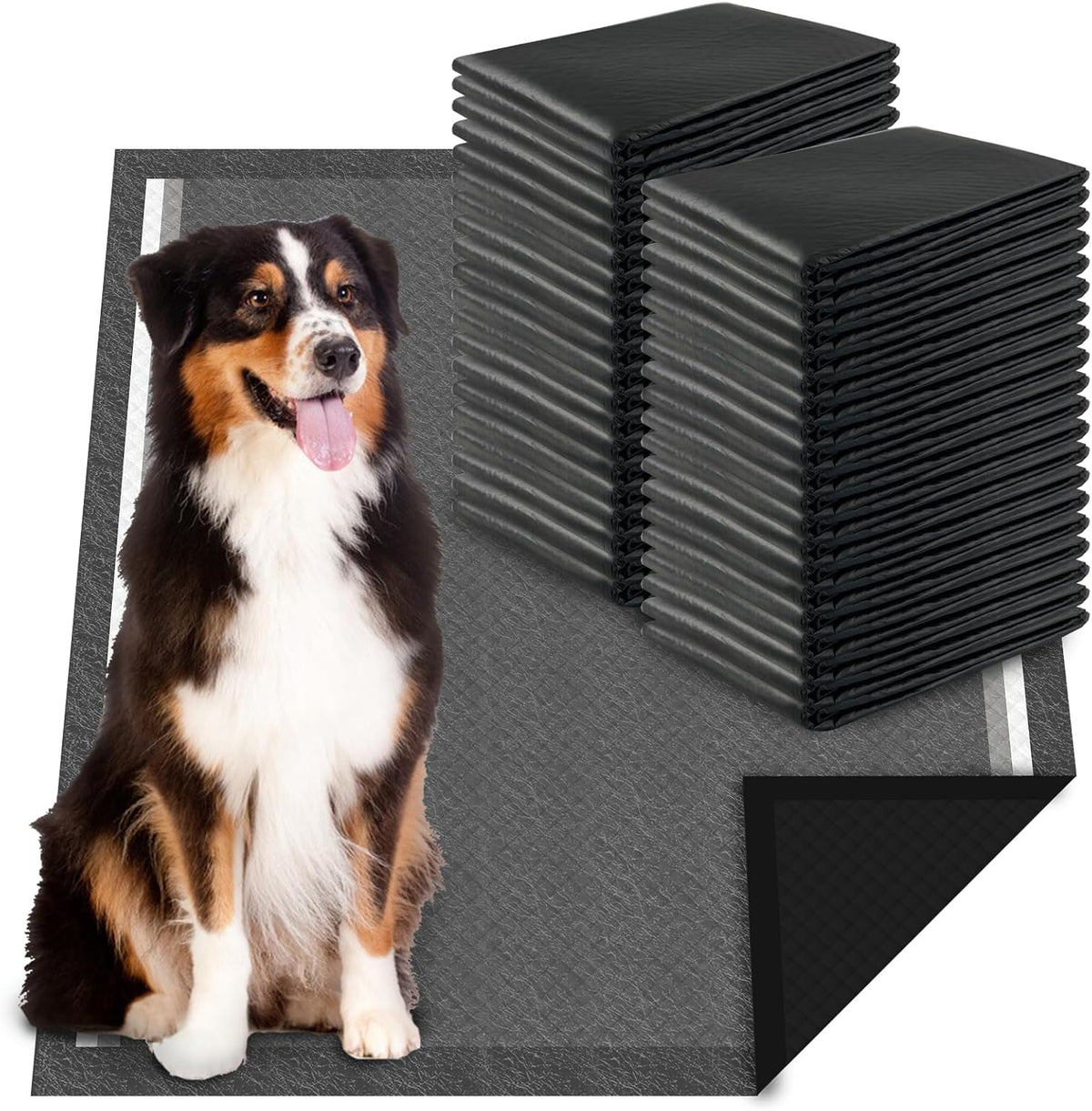 Dogcator Charcoal Dog Pee Pads Extra Large 28“x34”, Puppy Pads XL 30 Count