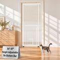No Bottom Bar Cat Gate, 54''-87'' Height Extra Tall Cat Gate