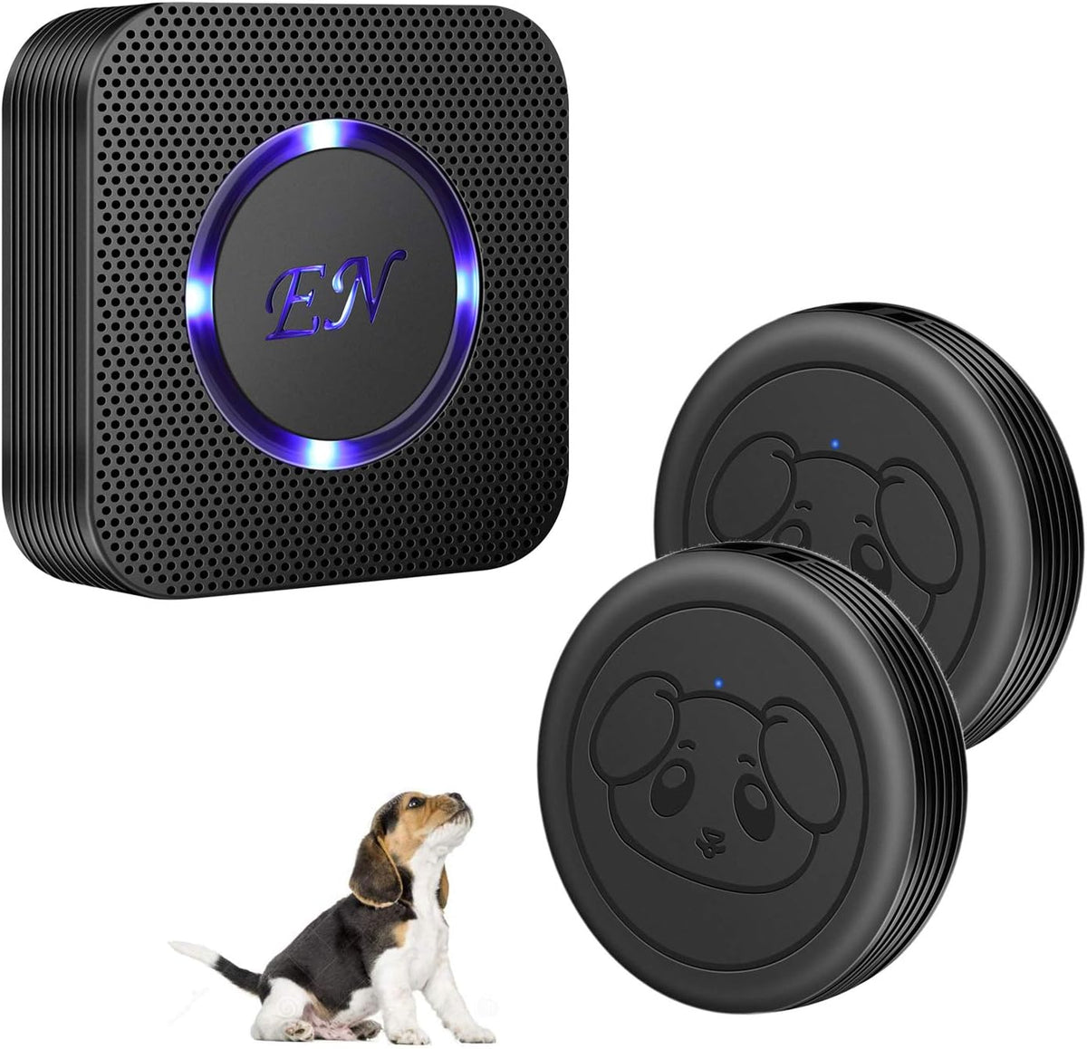 Dog Door Bell, Wireless Doggie Doorbells for Potty Training, Door Bell for Dogs to Go Outside, Dog Bells with 1 Receiver